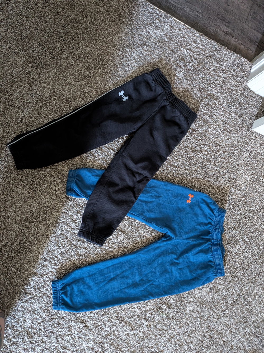 Under Armour Black and Blue Kids' Jogger Pants Set